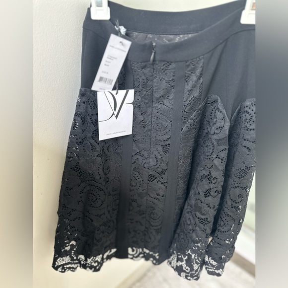 Diane Von Furstenberg Black Lace Skirt | NWT - Picture 2 of 3
